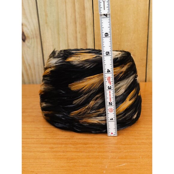 Vintage Feather Pillbox Coctail Hat - Picture 7 of 7